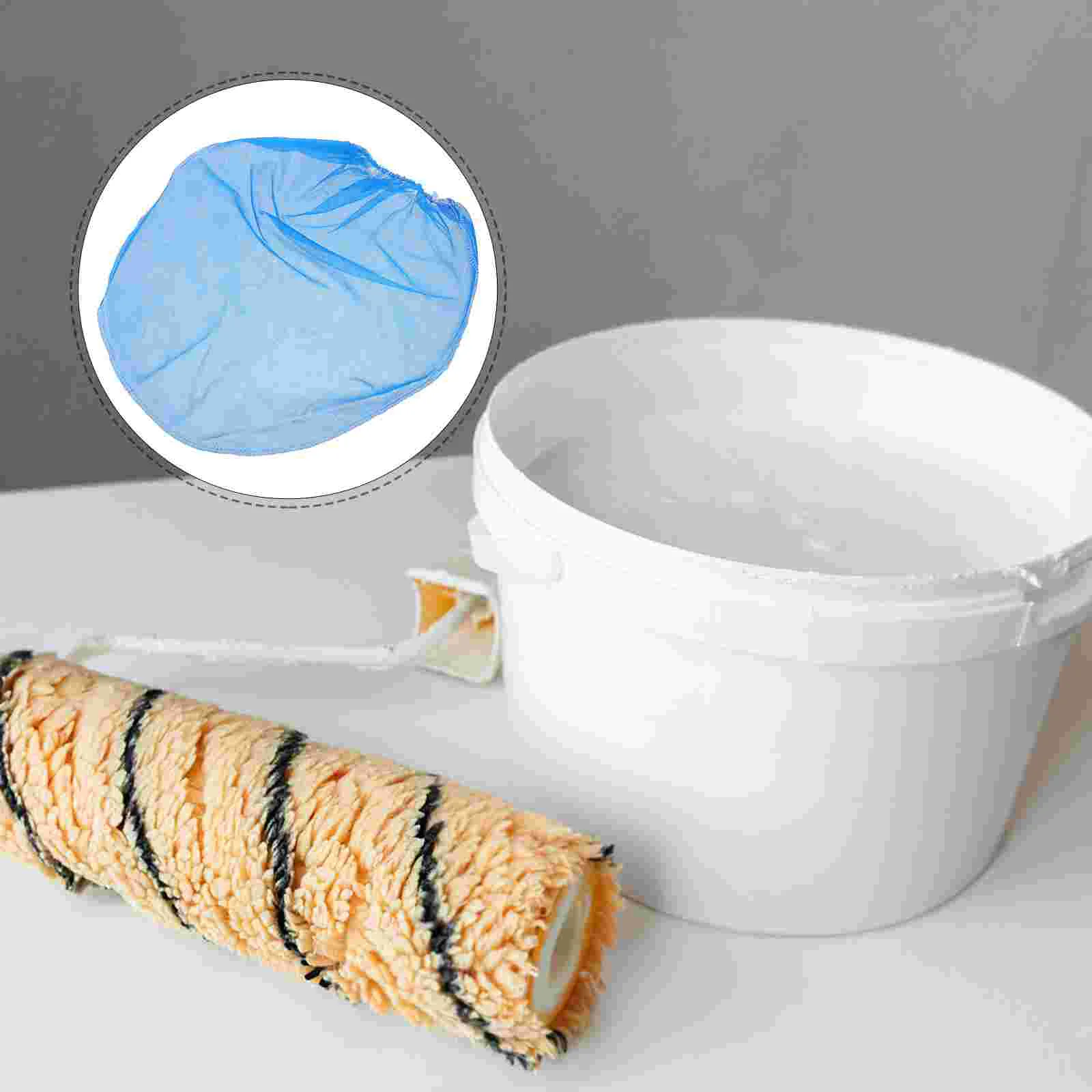 12pcs Bags 5G Elastic Mesh Strainer Filter Bag For for Mesh Paint Strainer Bag Paint Chemicals Inks Solvents