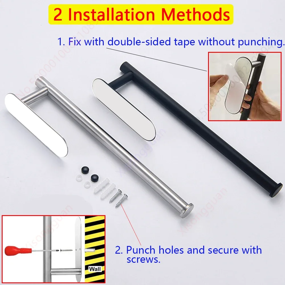 1PCS Paper Towel Holder Stainless Steel