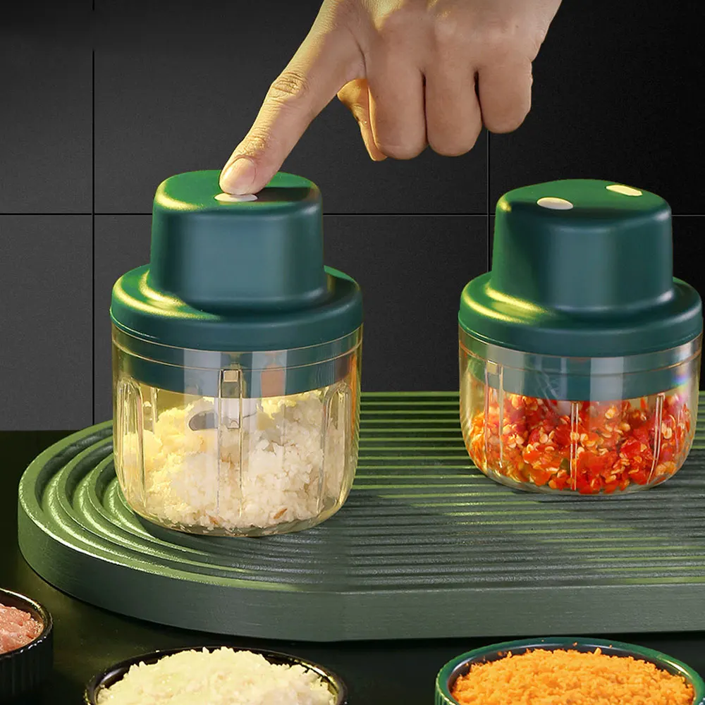 

Electric Meat Grinder Garlic Peeler Chopper 300ml Household Large capacity Multifunctional Garlic Masher Pepper Grinder