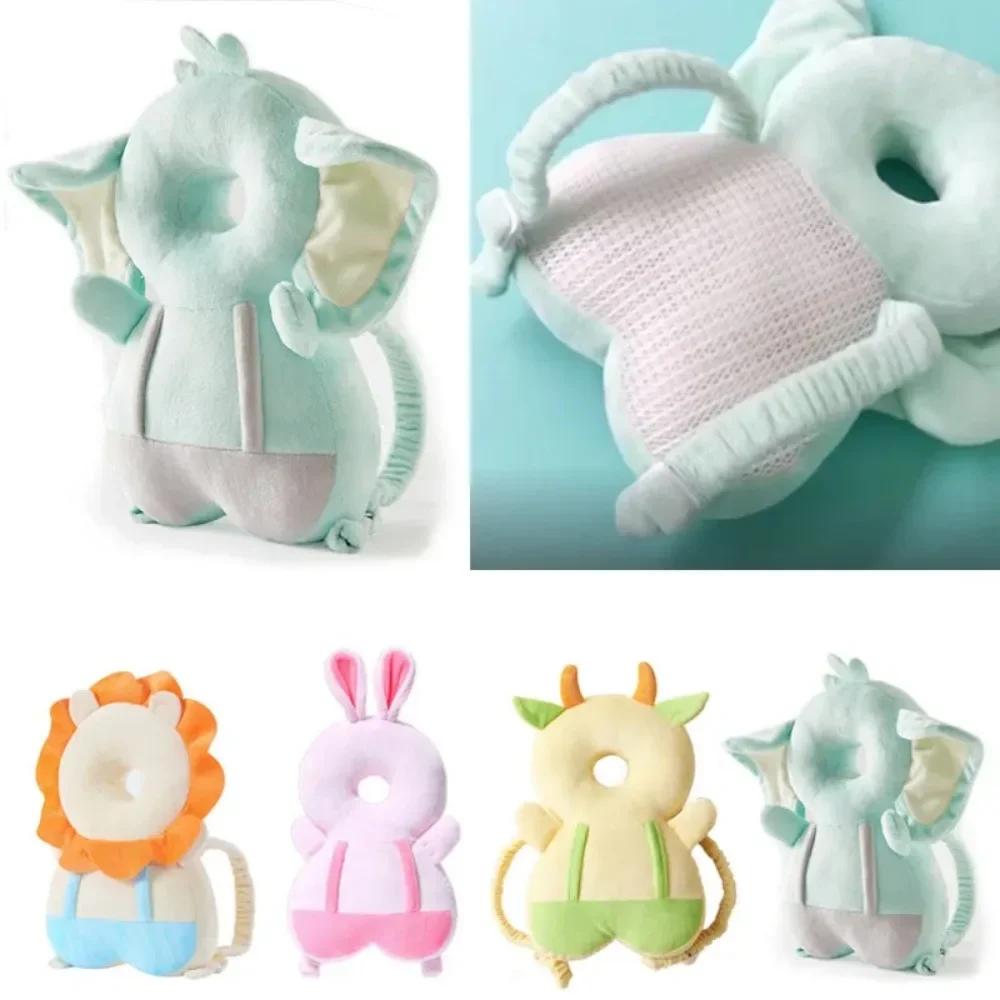 Newborn Headrest Security Pillows Backpack Toddler Baby Head Fall Protection Pad Cushion Cartoon Soft