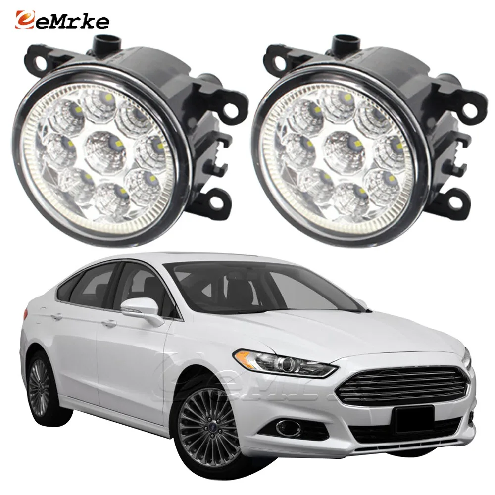 

EEMRKE For Ford Fusion V Mondeo CD391 MK5 2013 2014 2015 2016 Led Daylight Daytime Running Light DRL Car Fog Lamp Assembly H11