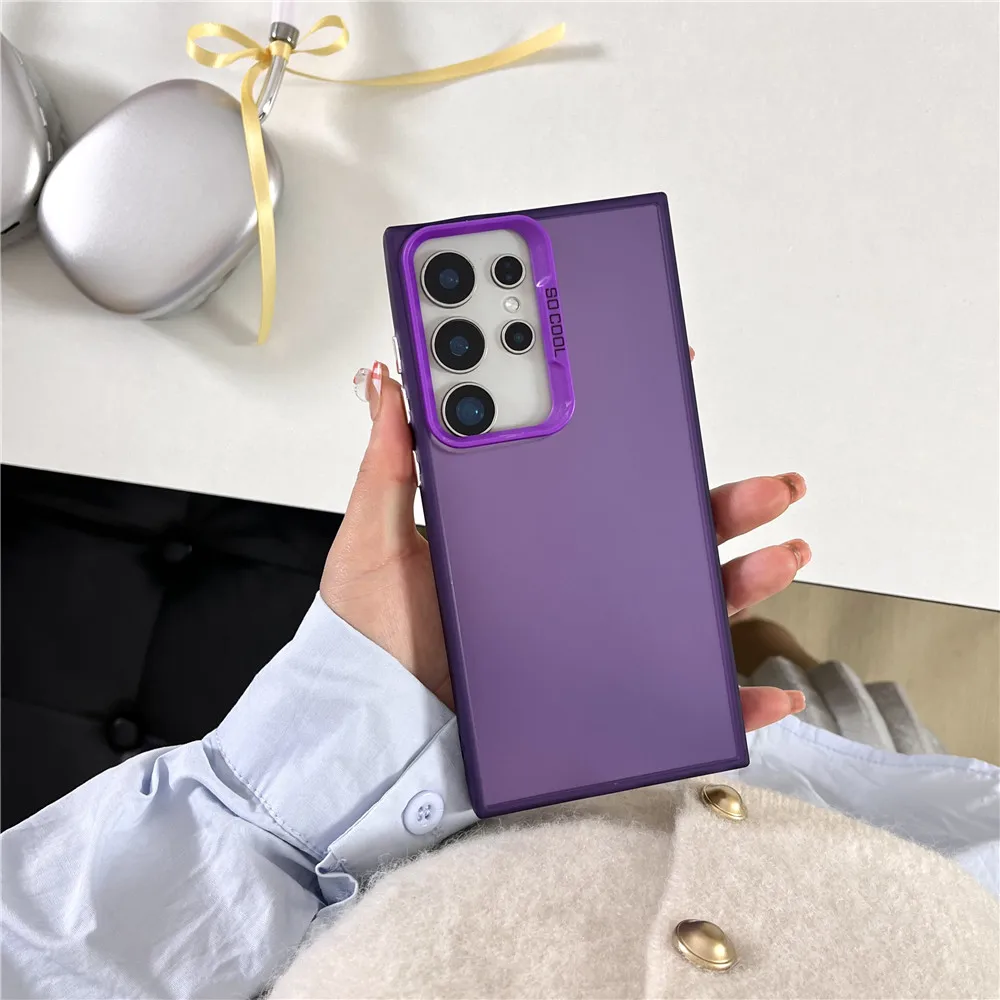 Fashion Laser Shockproof Matte Bumper Phone Case