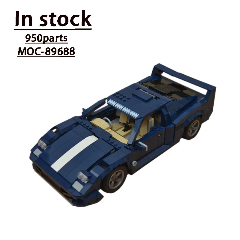 Moc-89688 Compatibile Con F40 Car Building Block Assembly Splicing Building Block Modello 950 Part Building Block Regalo Per Bambini