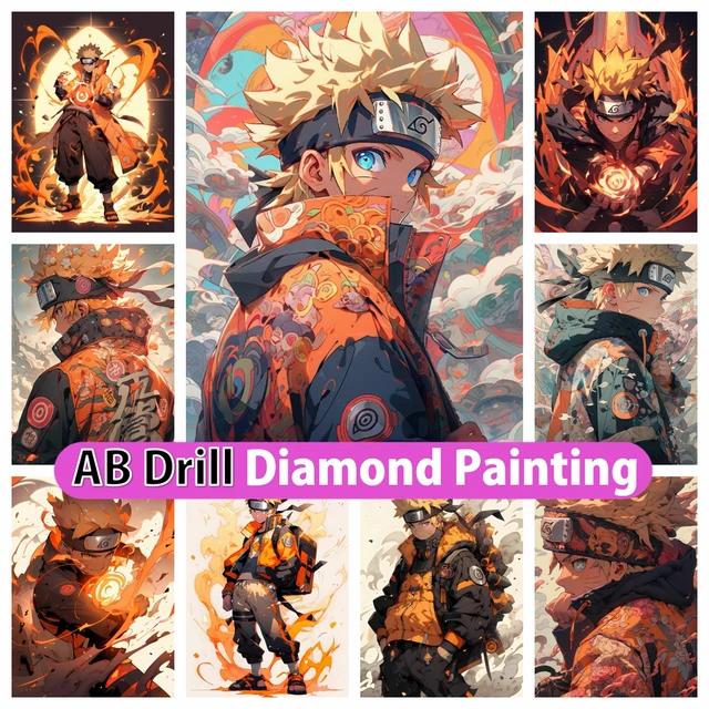 Japanese Anime Naruto 5D Diamond Painting Kits FULL Drill Art Gift  Decoration