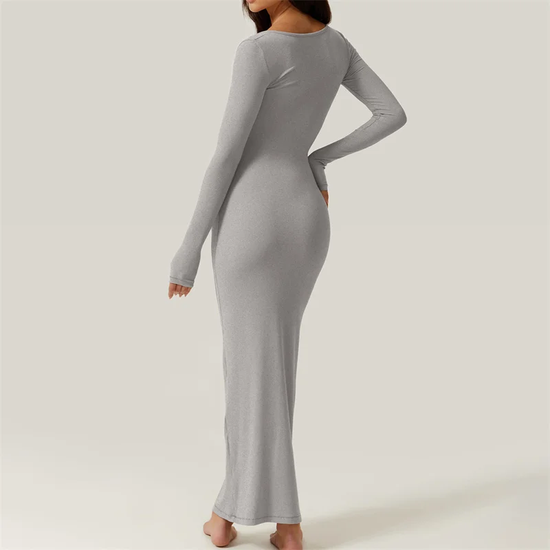 y2k Bodycon Dress Women Going Out Solid Color Square Neck Long Sleeve Dresses Sexy Evening Party Dresses Clubwear 11 y2k Bodycon Dress Women Going Out Solid Color Square Neck Long Sleeve Dresses Sexy Evening Party Dresses Clubwear