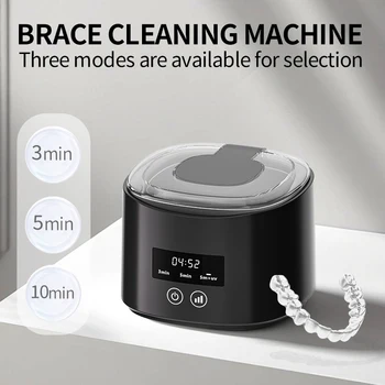 USB Electric Ultrasonic Cleaner Machine Multi-Function Denture Braces Box Cleaning for Invisible Retainer Dental Care 1
