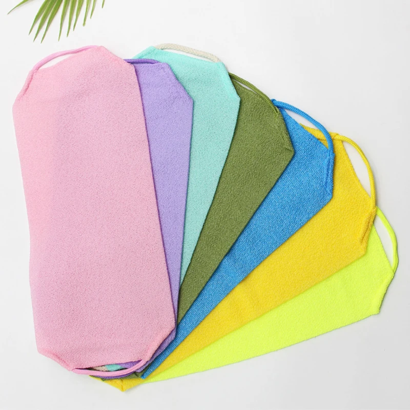 

Elastic Shower Body Scrub Cleaning Massage Bath Towels Exfoliating Rubbing Bath Towel Washcloth Strap Body Washing Clean Towel