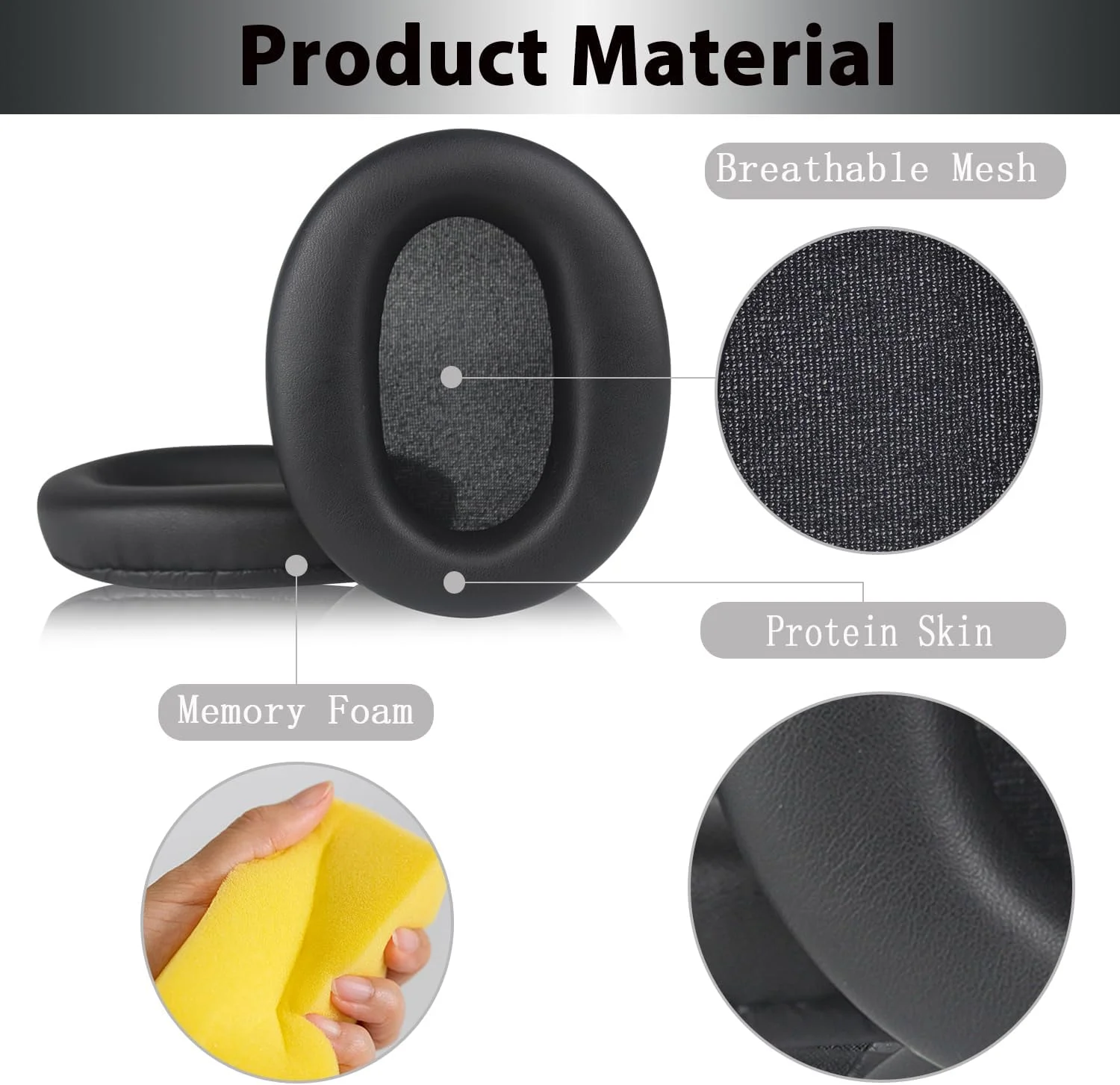KUTOU Premium Replacement Ear Pads Cushion