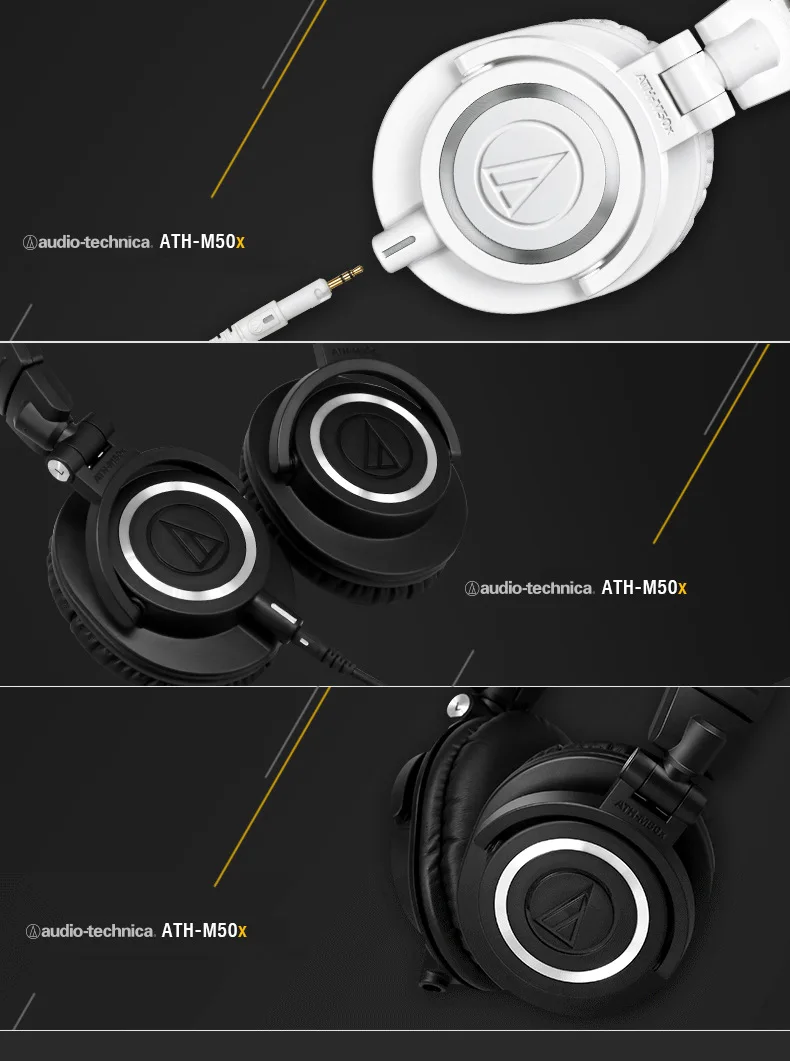 Replacement Audio Cable For Audio-Technica ATH M50X M40X M60X M70X Headphone Cable Universal Earphone Wire with 6.5mm Adapter