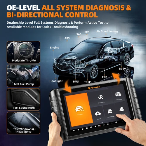 2023 FOXWELL 자동차 스캐너, 양방향 제어 가이드 기능, OE 모든 시스템 OBD2 자동차 진단 도구, NT1009 ECU 코딩 4