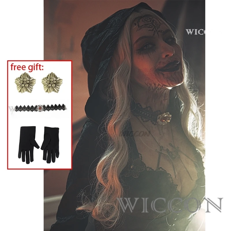 Gioco Resident Village Outfit Daniela Vampire Halloween Costume Horror Cosplay Gown Women Spaventoso Carnival Dress Gioco Gotico Evil 8