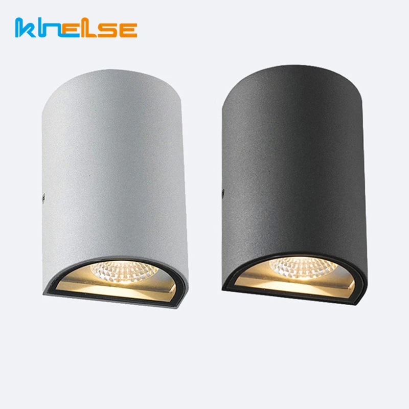 European Outdoor LED Wall Light Morden Simple Highlight COB Dual Heads Waterproof Courtyard Villa Garden Porch Lights Wall Lamp