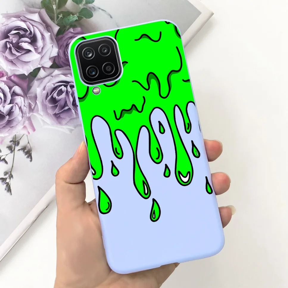 NEW Design For Samsung Galaxy A12 Case Silicone TPU Back Cover For Samsung A12 M12 F12 Galaxy M12 India  Funda Couqe Bumper