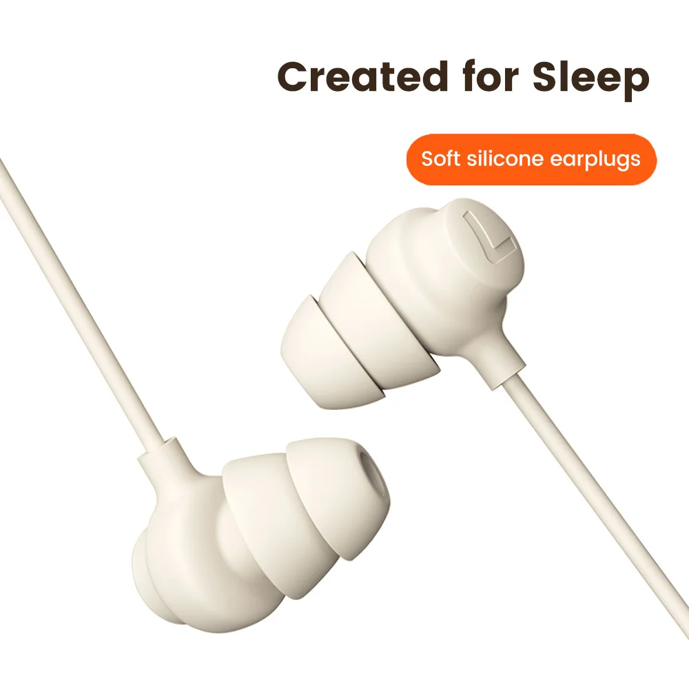 S8 Elbow Wired Earphones Sleep In-ear 3.5mm Headphones Silicone Wire Headset with Mic 3.5Jack Earbuds  In-line Control Handsfree 6