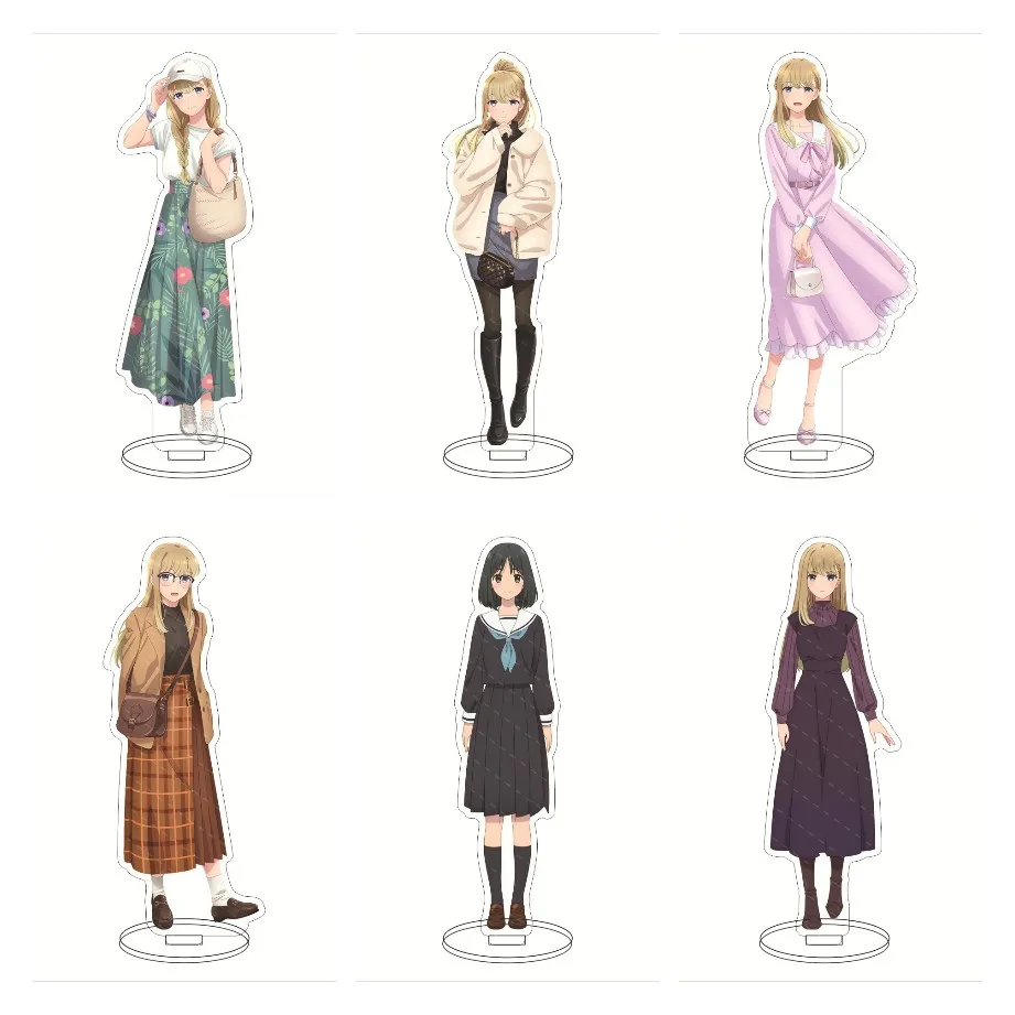 Japan Anime A Galaxy Next Door Figures Cosplay Acrilico Double Face Stand Modello Squisito Piatto Desk Decor Toy Regalo Di Compleanno