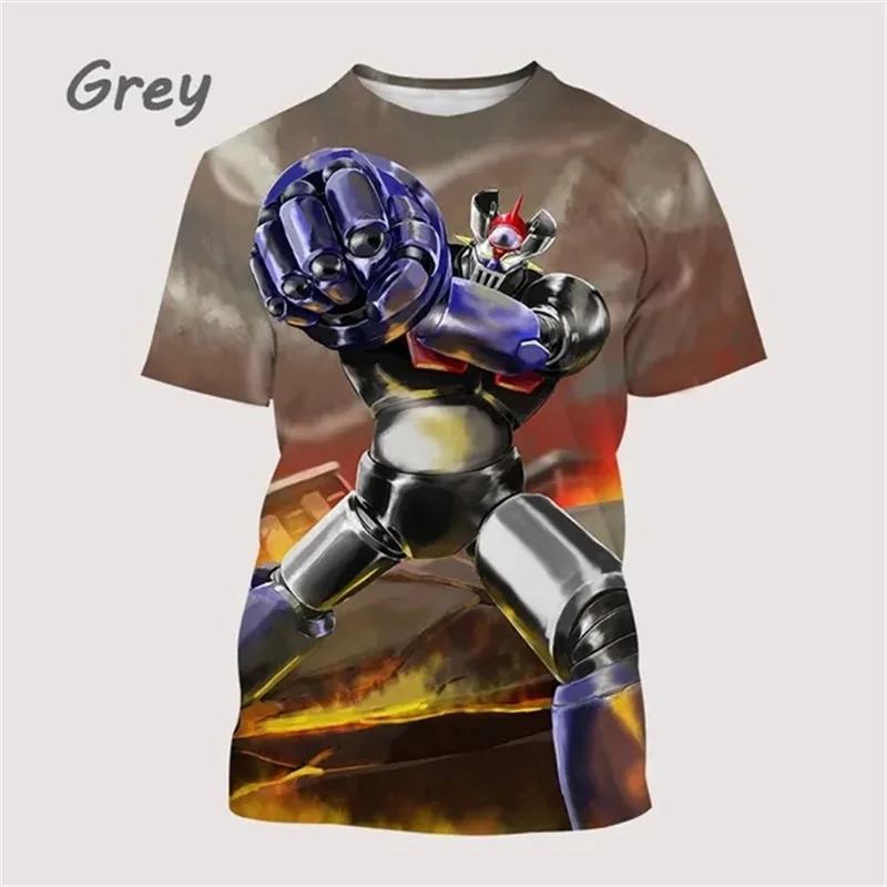 

3D Printed Japanese Anime T-shirt Summer Men's Harajuku Style Casual Tee Top Round Neck Short-sleeved Hip-hop T-shirt Streetwear