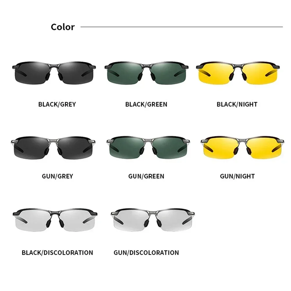 Men Polarized Sunglasses Driving Glasses Day Night Vision Driver Eyewear