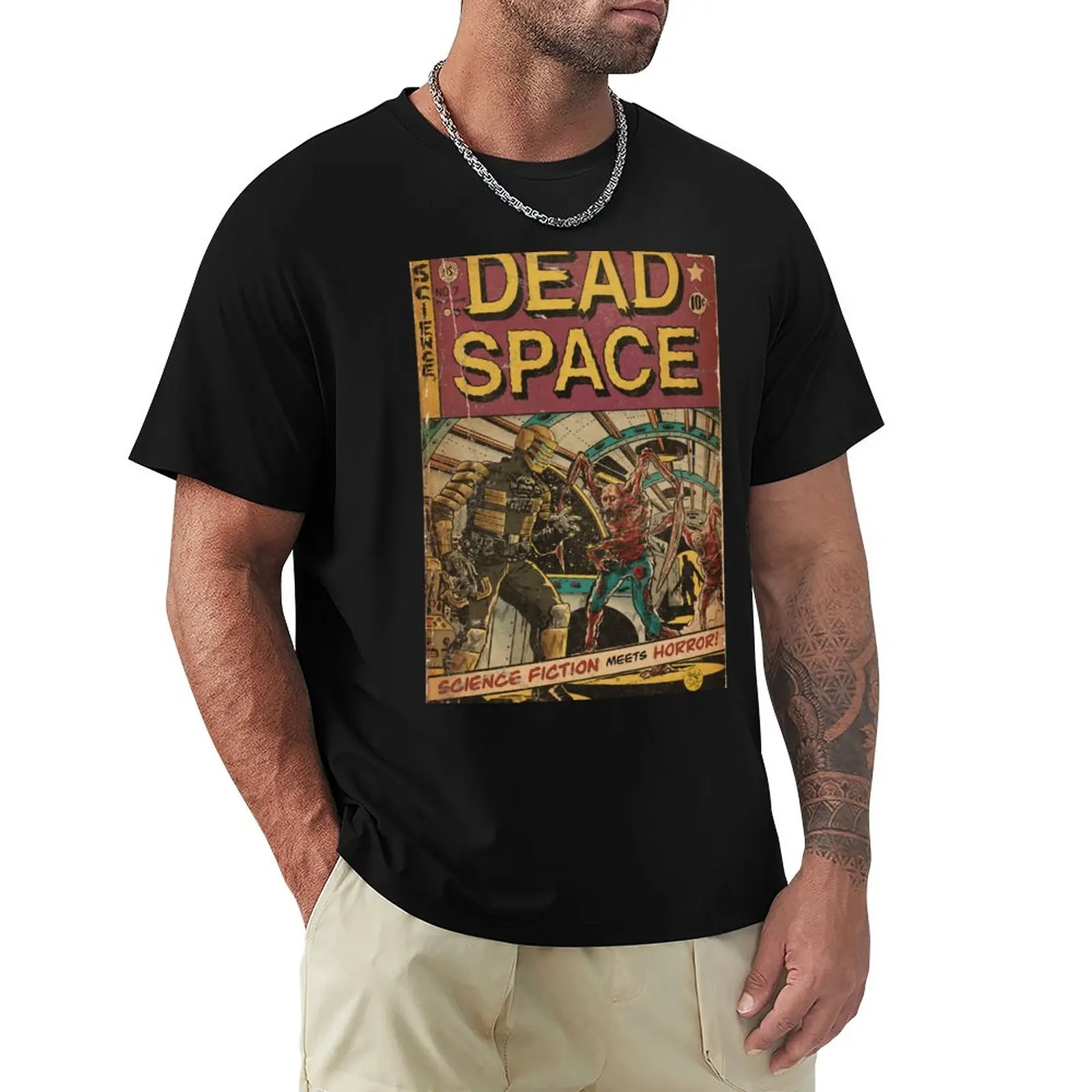 Dead Space Fan Art Comic Cover T-Shirt Top T-Shirt Corta T-Shirt Per Uomo Pack