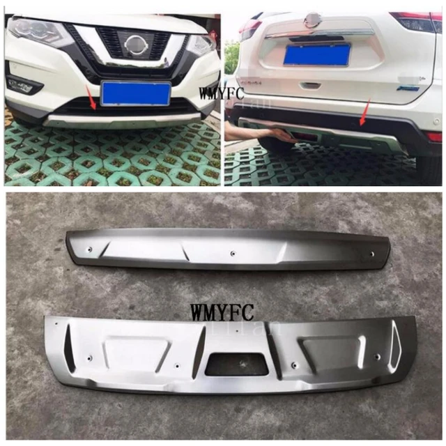 2 Stück Edelstahl vorne hinten Stoßstangen schutz Schutz Unter fahr schutz  für Nissan X-Trail Xtrail Rogue T32 2020-Zubehör