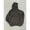6PM Drill Hip-hop Jacket Embroidered Men's Hooded Sweatshirt Letters Plus Velvet Pullover Long Trendy Sports Suit Sweatpants 4