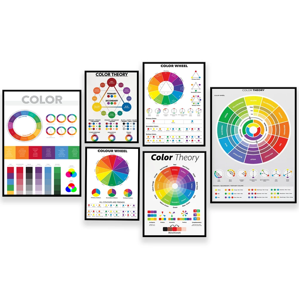 1pc color wheel poster color checker colour mixing wheel artist