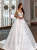 Modern Wedding Dresses Satin Bridal Gowns Spaghetti Straps Backless Ball Gowns Glamorous Robes Vestidos De Novia Customized 2025 3