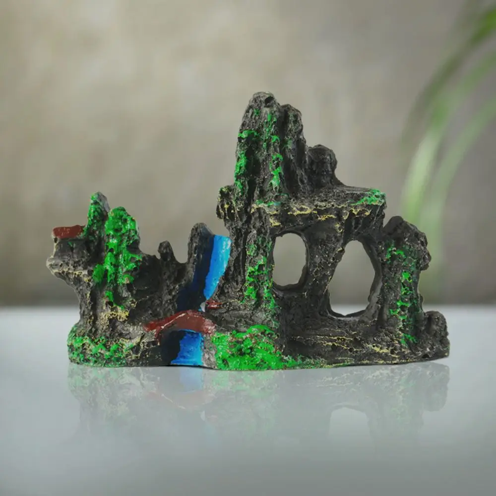 Handcrafted Realistic Resin Aquarium Rock Formation Ornament