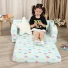 2-in-1 Soft Couch Fold Out with Star Pillow, Convertible Sofa to Lounger for Girls and Boys, Children's Sofas 5