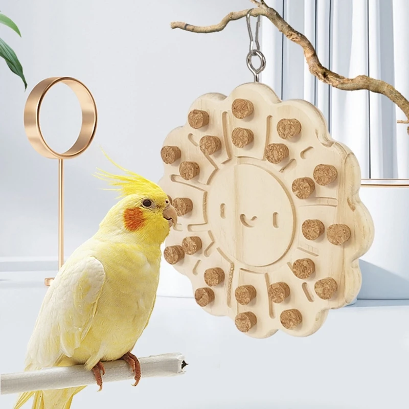 

Small Bird Block Chewing Toy Birdcages Grinding Toy Cockatiels Pecking Toy
