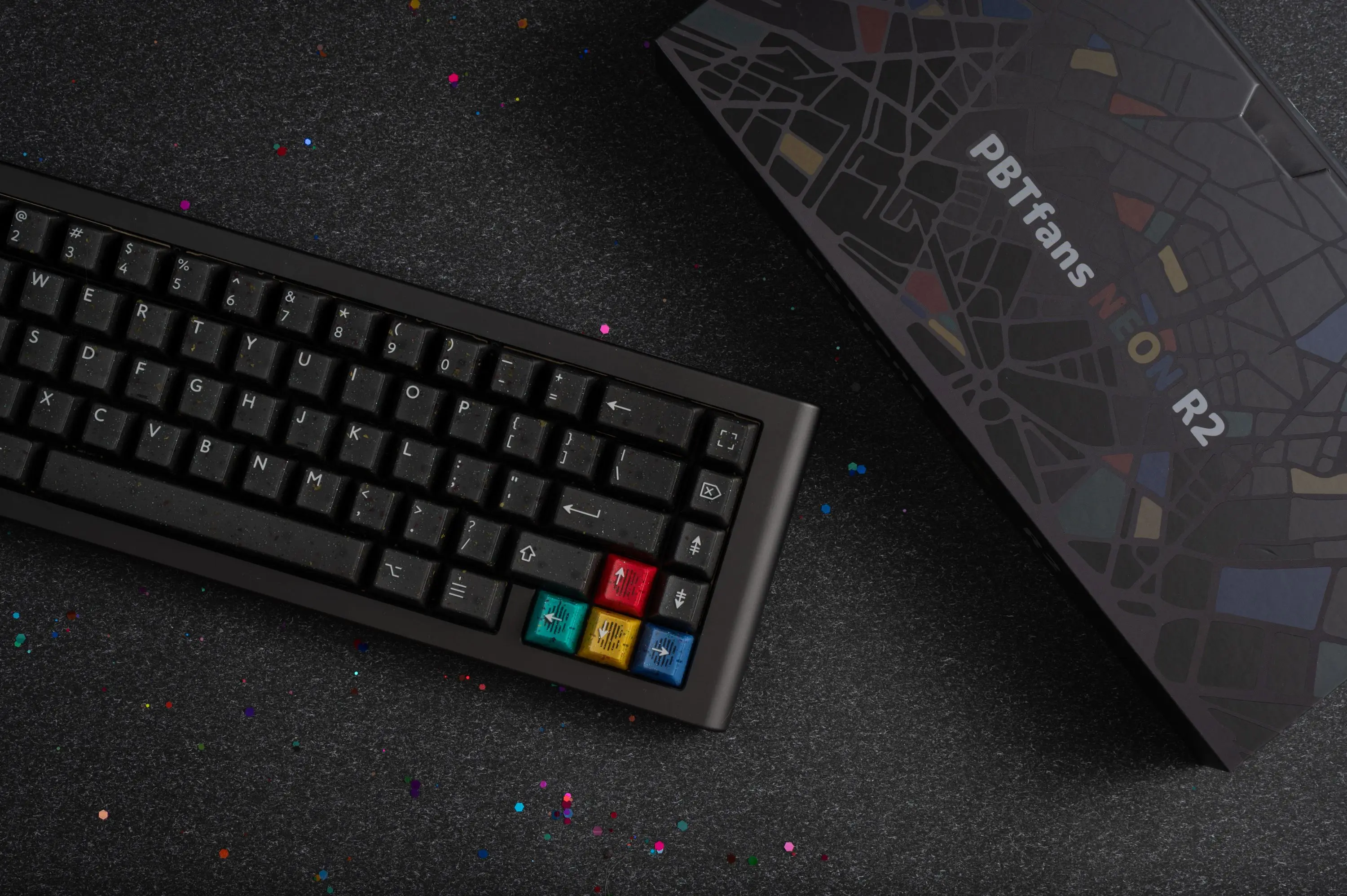 子キット] PBTfans Neon R2 ABS ダブルショット チェリー プロファイル