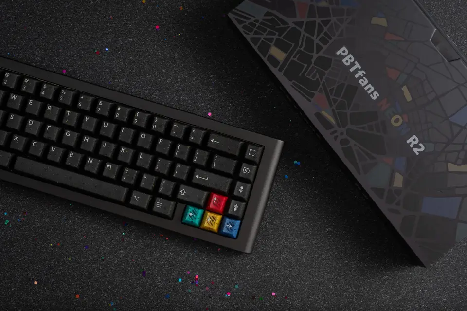 子キット] PBTfans Neon R2 ABS ダブルショット チェリー プロファイル