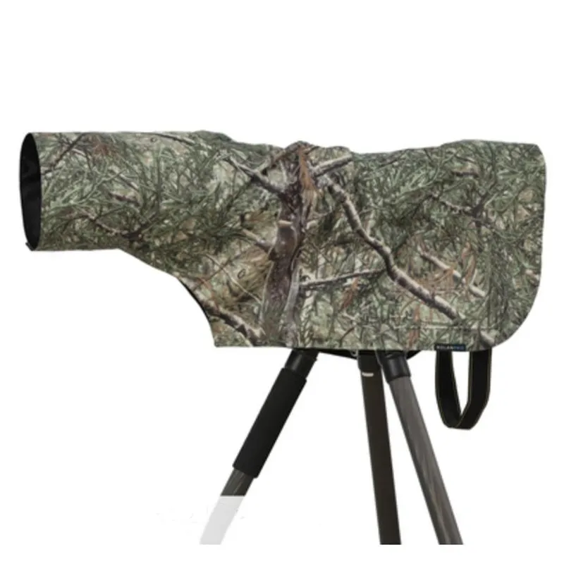 Rolanpro-camuflagem Impermeável para Lentes Teleobjetivas Capa de Chuva Exército Verde Armas Vestuário Lens Coat l m s xs Xxs - Image 2