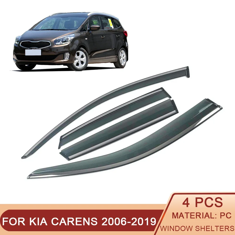

Солнцезащитные козырьки для автомобиля KIA Carens 2006-2019, защита от солнца, дождя, навес, защитная крышка, наклейка на рамку, внешние аксессуары