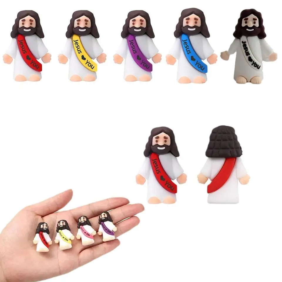 50 Pack Miniature Jesus Statues for Decorations