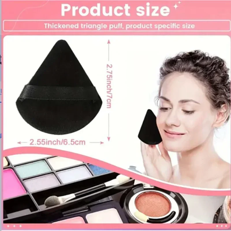 Makeup Tool Loose 5 Pcs Powder Puff Face Soft Triangle Powder Body Powder Makeup Sponges Blender Contouring Under Eyes Corner