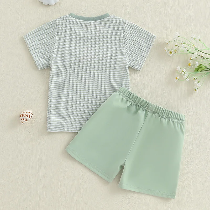 Embroidered T-Shirt & Shorts Set 3