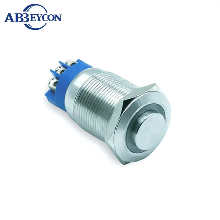 

19103F мгновенная Высокая плоская кольцевая осветительная Винтовая клемма 250 В переменного тока металлический 19 мм Диаметр IP67 водонепроницаемый переключатель