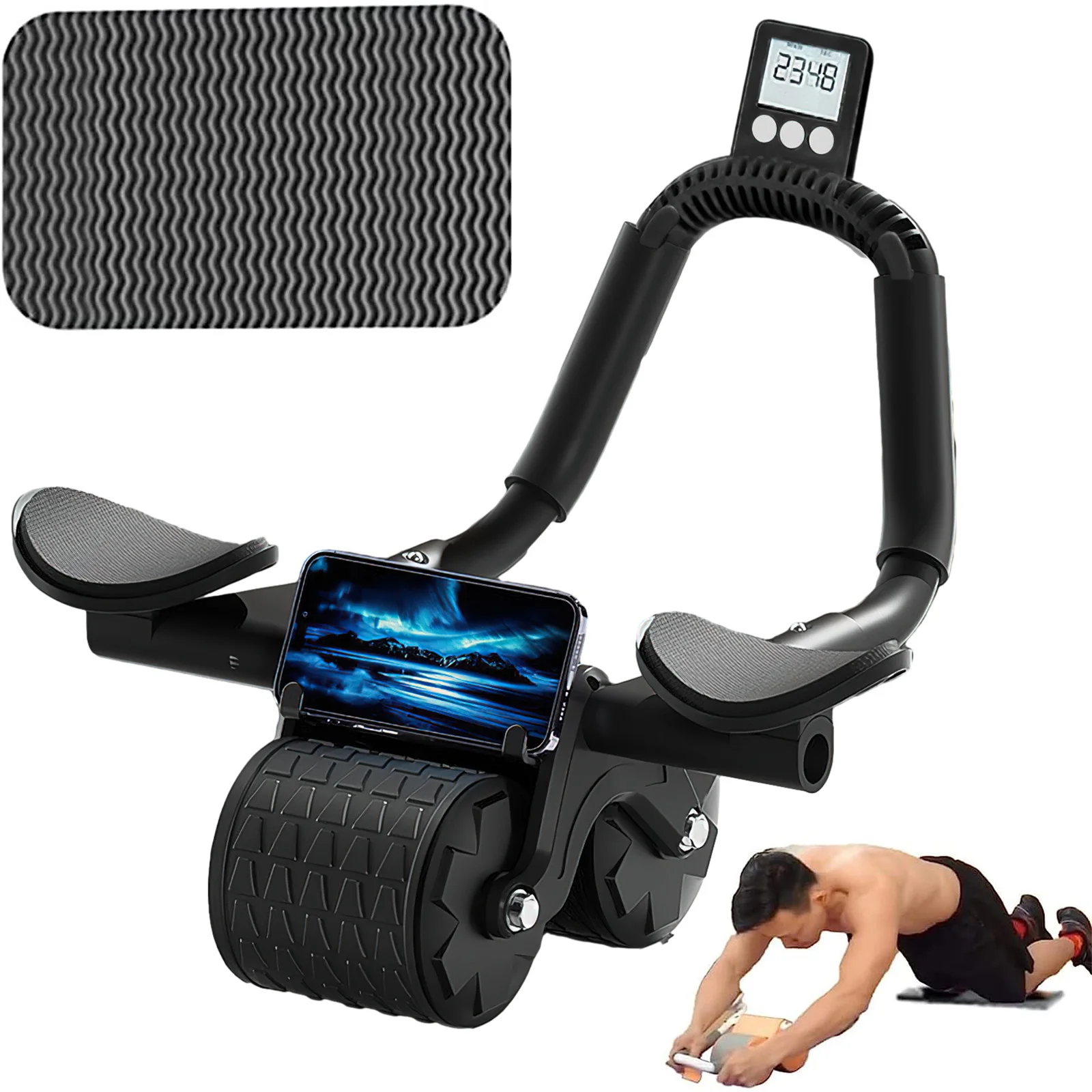 ABRollerWheelAutomaticReboundWithElbowSupportFlatPlate