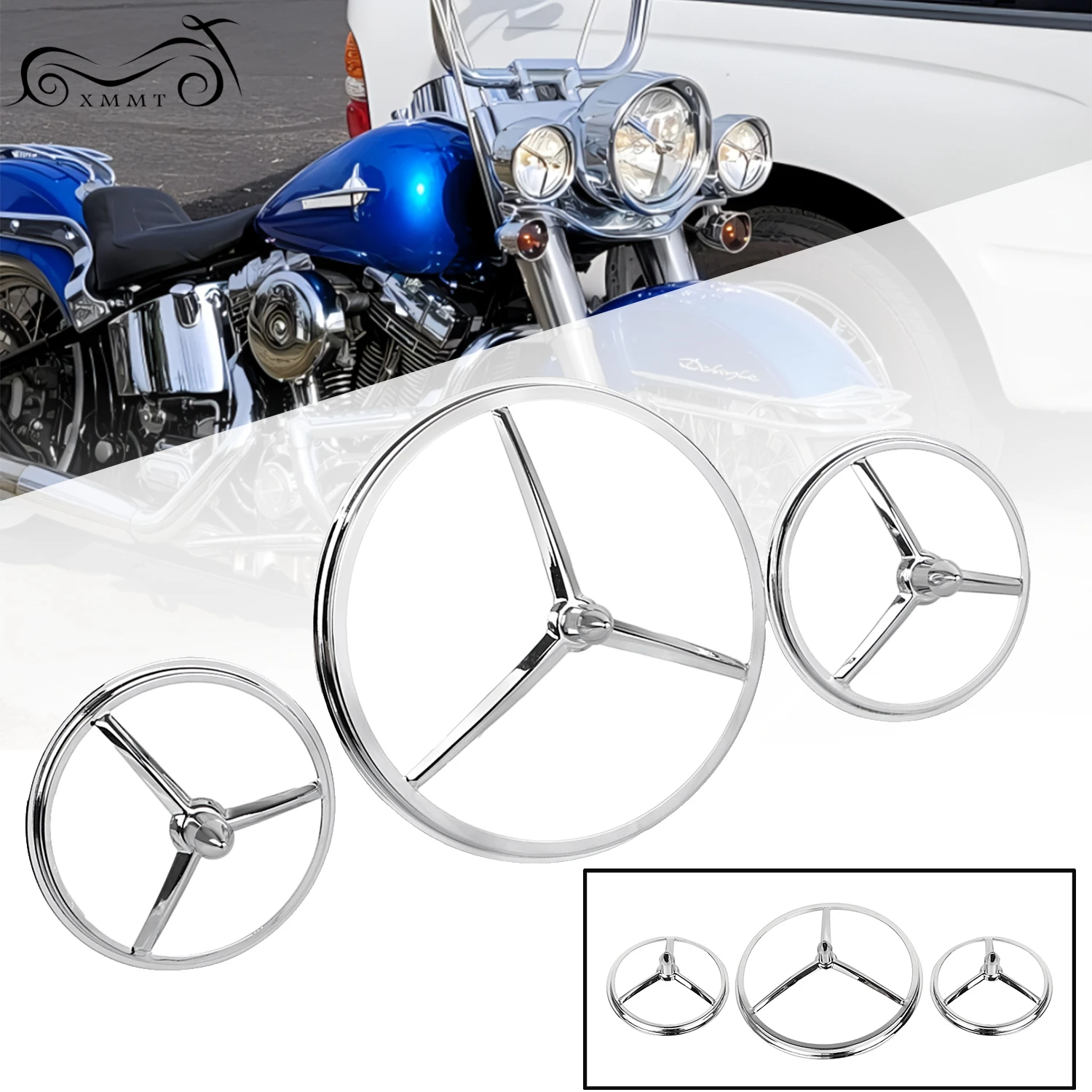 Motorcycle led lights motorcycle accessories motorcycle chrome 7" headlight 4.5" auxiliary light spotlamp trim bullet fits for Harley Touring Electra Street Glide Road King