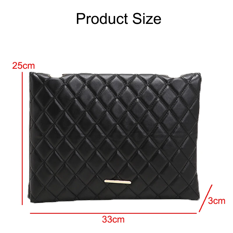 2023 New Spring Shoulder Bag Fashion Plaid Pu Leather Crossbody Bags for Women Large Envelope Handbags and Purses bolsa feminina