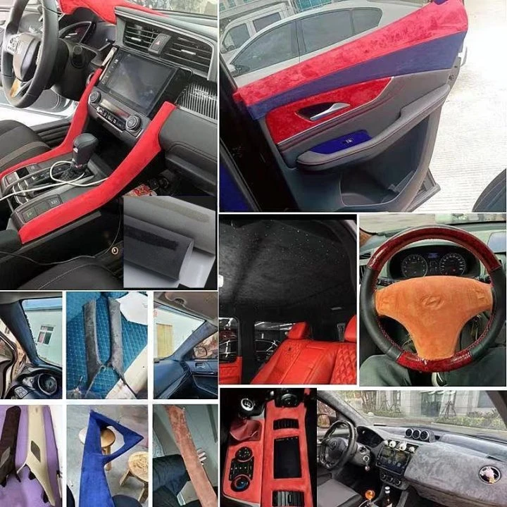 200x150cm Self-Adhesive Suede Leather Fabric – Synthetic Patch for Car Interiors & Crafts 5