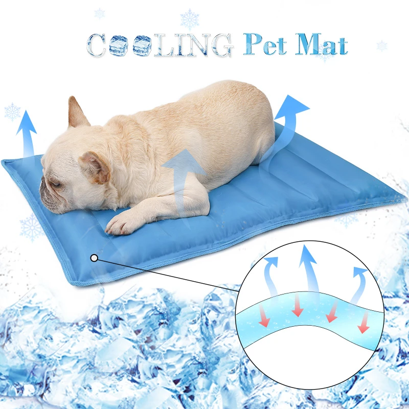 Pet Dog Cooling Mat Ice Pad Teddy Mattress Pet Cool Mat Bed Cat Summer