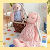 45CM Kawaii Long Ear Rabbit Plush Toy Baby Sleep Comfortable Doll Plush Animal Toy Children Boys and Girls Sleep Companion 5