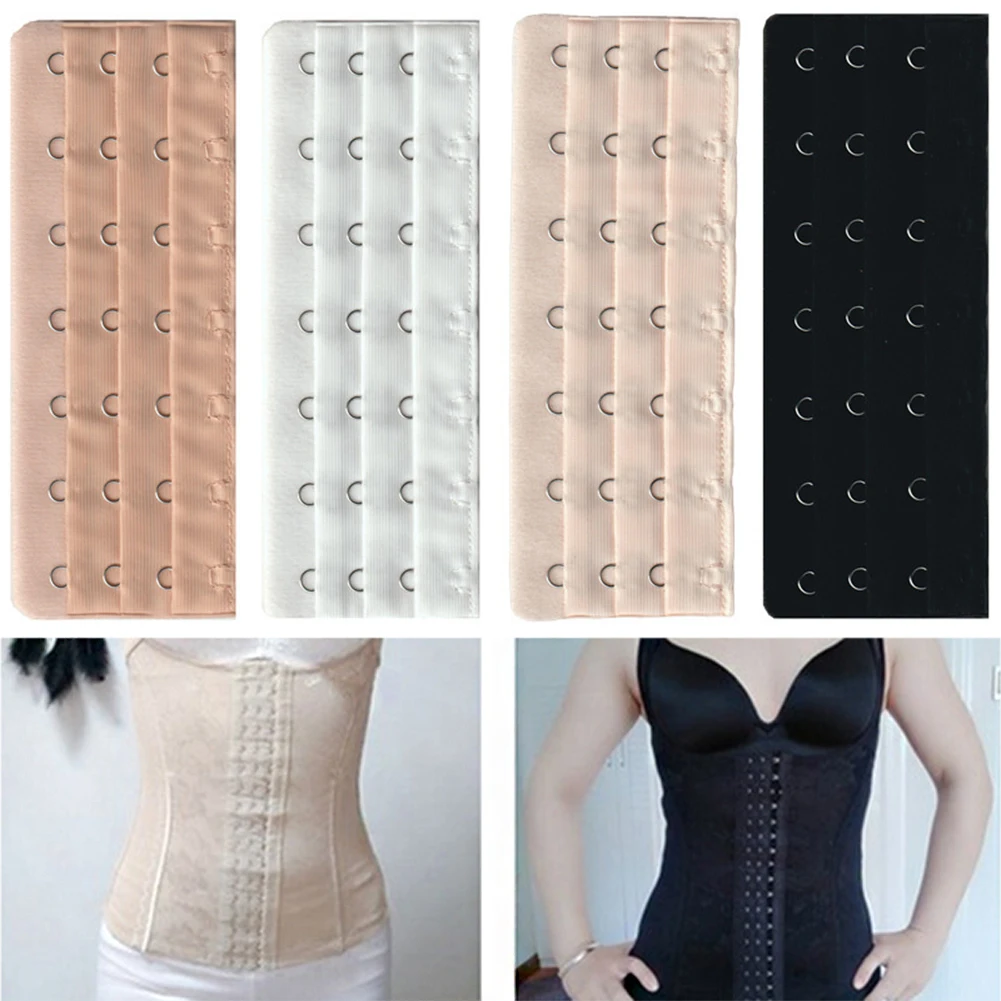 

Women Bra Extender 3 Rows 7 Hooks Elastic Adjustable Lengthen Clasp For Bra Accessories Convenient Portable Newly Bra Extension