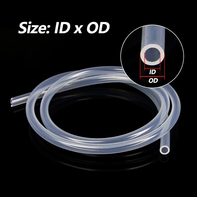 1meter Silicone Tube ID 1 2 3 4 5 6 7 8 9 10 mm Flexible Rubber Hose Food Grade Soft Drink Pipe Water Connector Multiple Colors