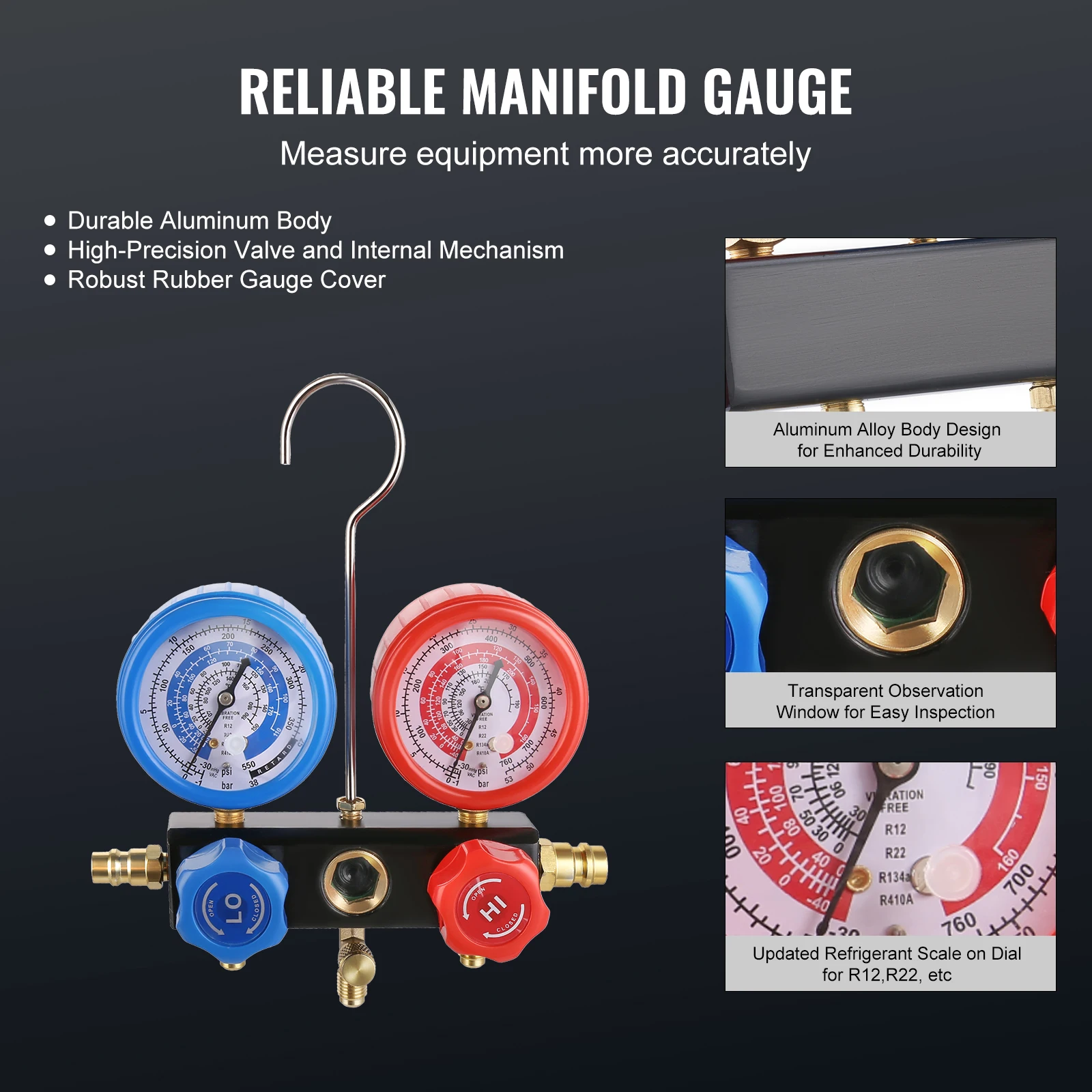 Single Stage Rotary Vane HVAC Air AC Vacuum Pump Kit