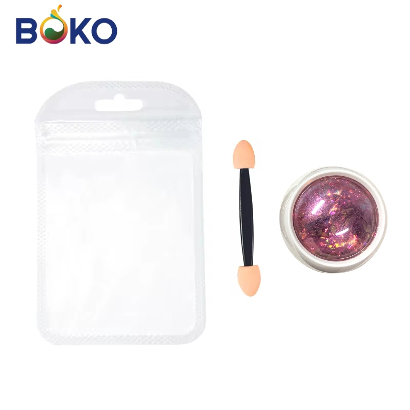 BOKO 1pc Aurora Opal Nail Flake Nail Design Mermaid Opal Irregular Sequins Holographic Flakes DIY Manicure Pigment