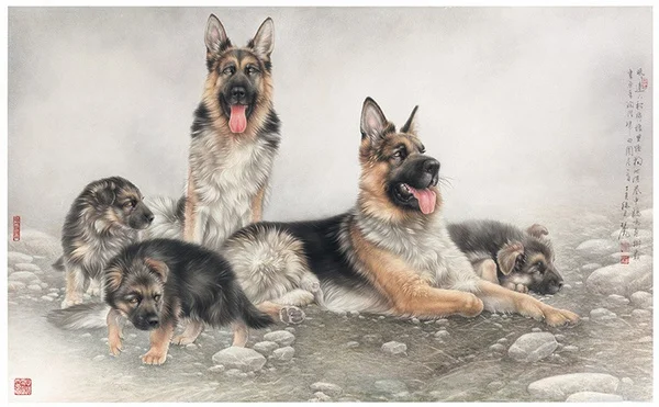 

Картина маслом для собаки и дикой природы, украшение для гостиной, металлическая вывеска 8x12 дюймов для дома, кухни, офиса, Ретро Художественная настенная