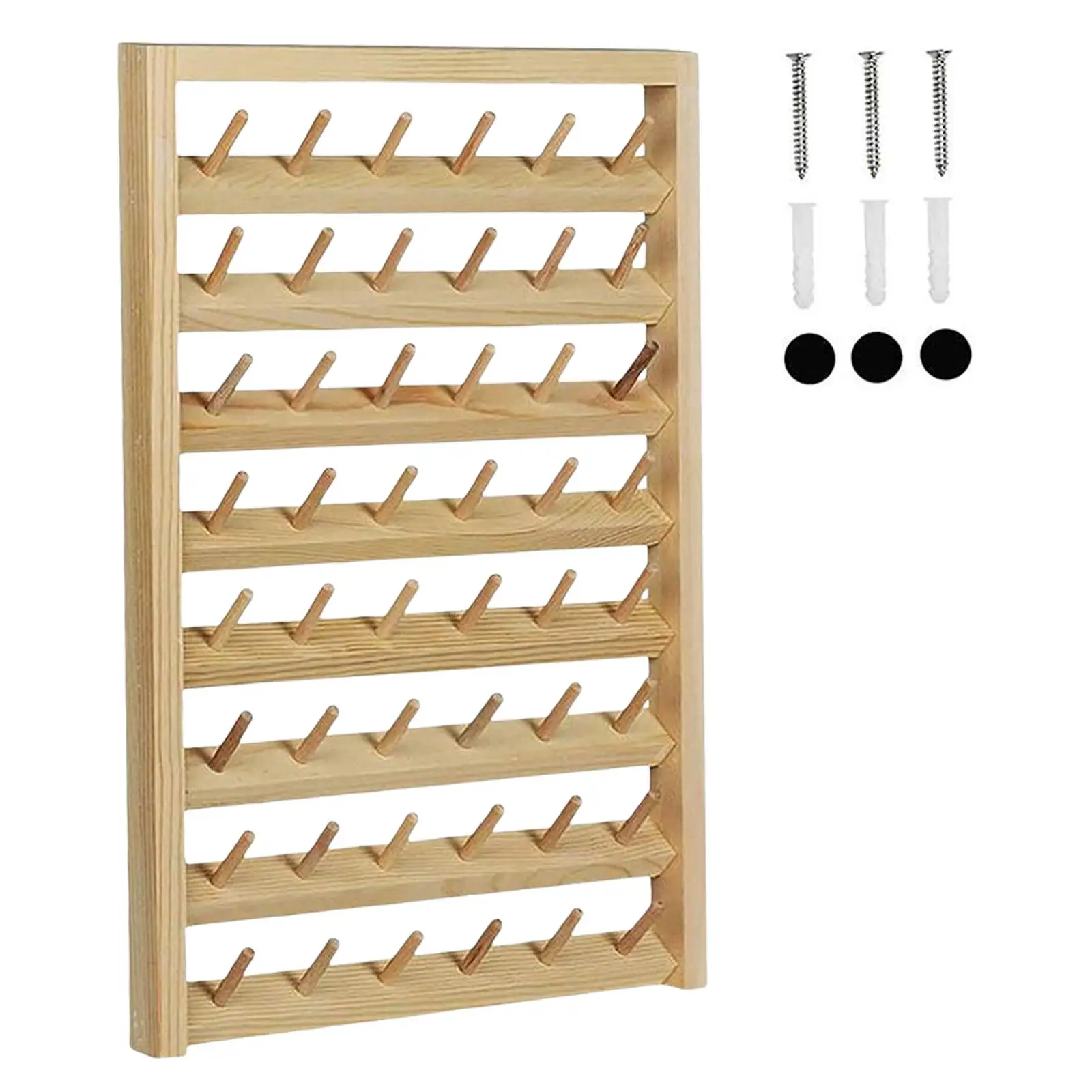 Spool Stand Braiding Rack Needlework Wall Hanging Thread Holder for Jewelry Hanging Spools of Thread Braid Knitting Apprentices