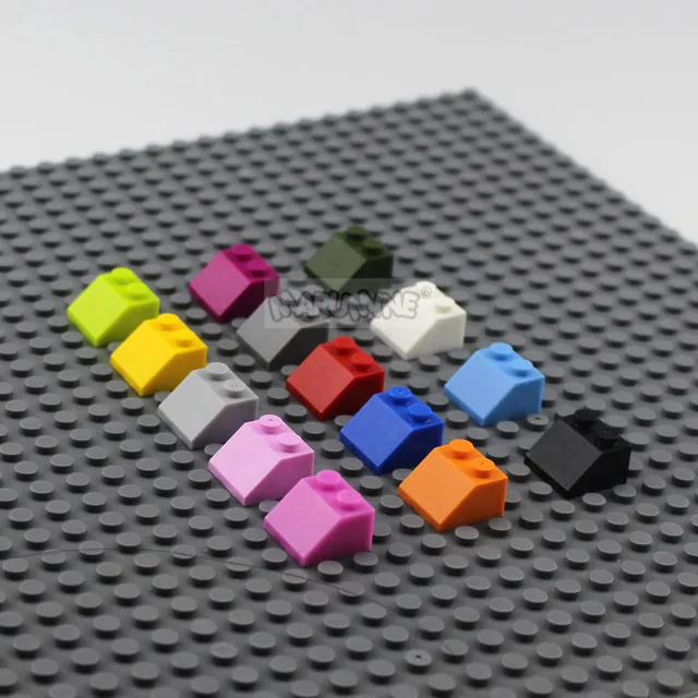 Marumine 30PCS 2x2 Slope Brick Bulk Parts 3039 MOC Classic Building Blocks Roof City Part Create Educational DIY Toy For Kids 3